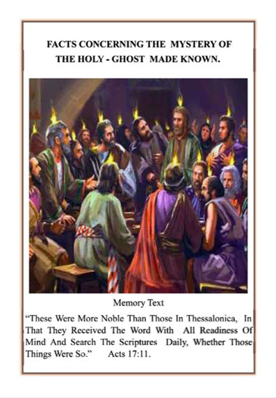 Cover of Facts Concerning the Mystery of the Holy Ghost Made Known